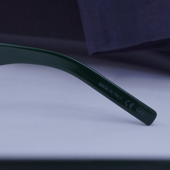 Saint Laurent SL 51 B SLIM 005 Square Sunglasses - Green/Black - Picture 6 of 9